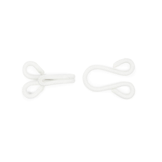 767-9|Dritz Covered Hooks & Eyes, 2 pc, White