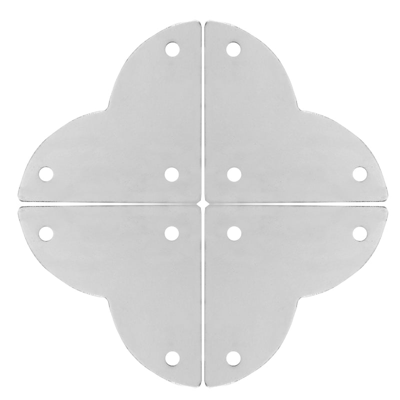 Chargez l'image dans la visionneuse de la galerie, 44792-65|Dritz Smooth Quatrefoil Corners, Small, Nickel, 4 pc