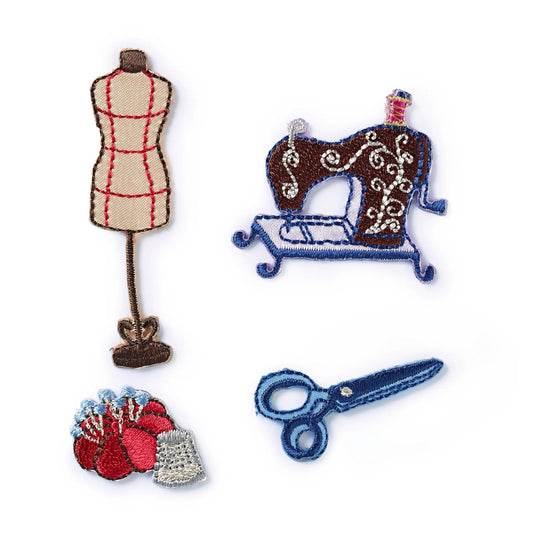 926470|Prym Applique, Assorted Sewing Motifs, 4 pc