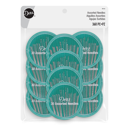 BK163|Dritz Assorted Hand Needles, 360 Needles