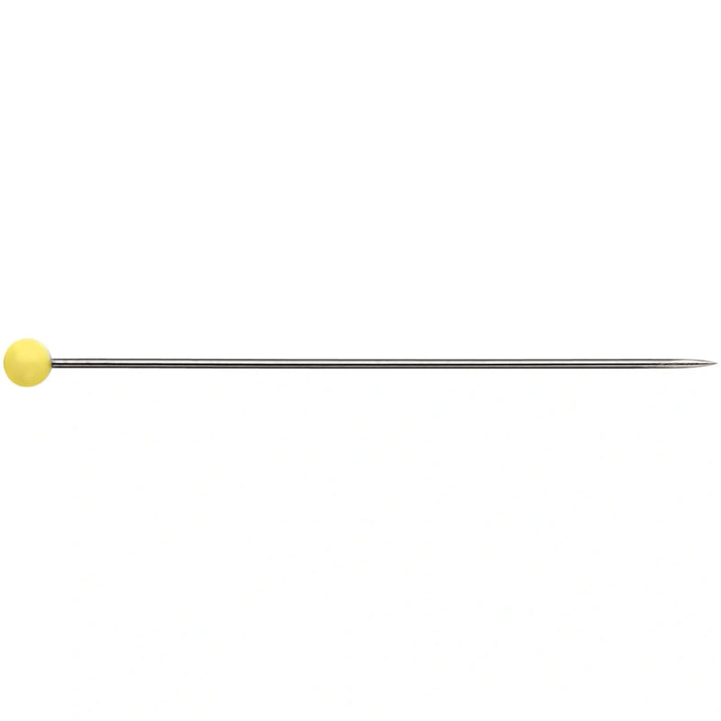 Load image into Gallery viewer, 029153|Prym 1-7/10" Extra-Long Glass Head Pins, Yellow