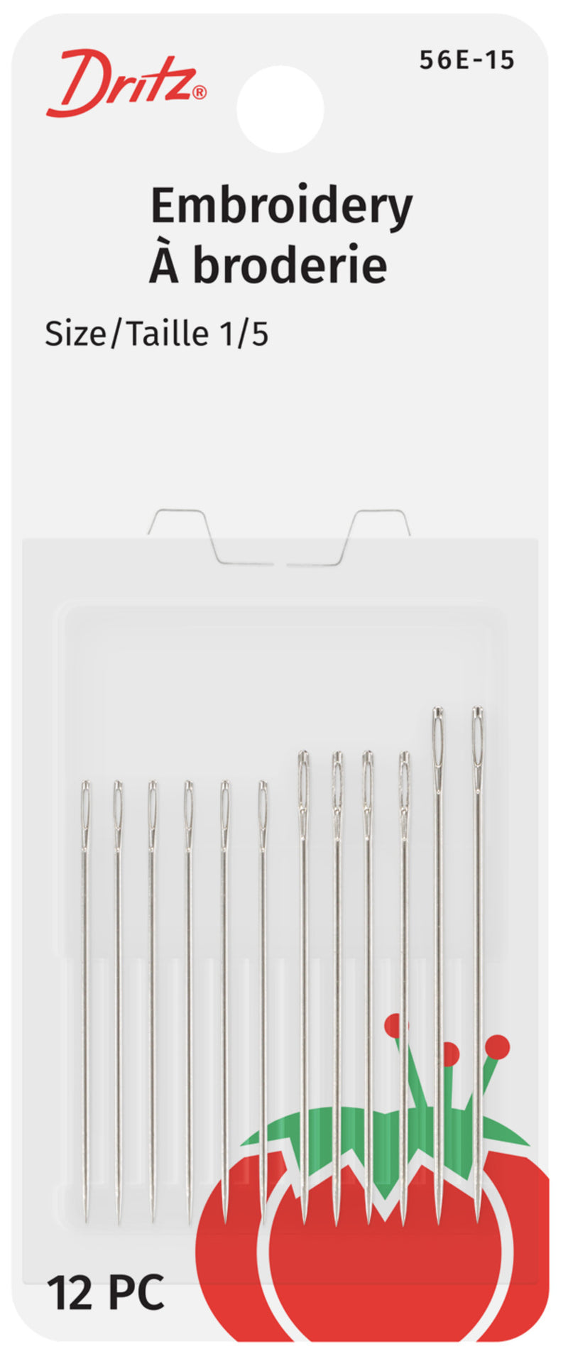 Load image into Gallery viewer, 56E-15|Dritz Embroidery Hand Needles, Size 1/5, 12 pc