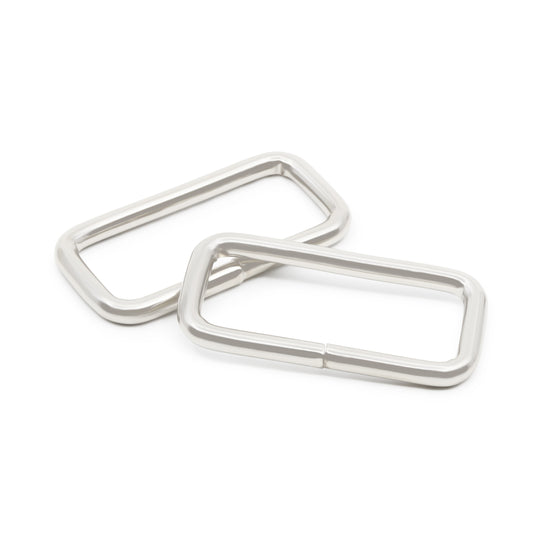 781-65|Dritz 1-1/2" Rectangle Rings, Silver, 2 pc