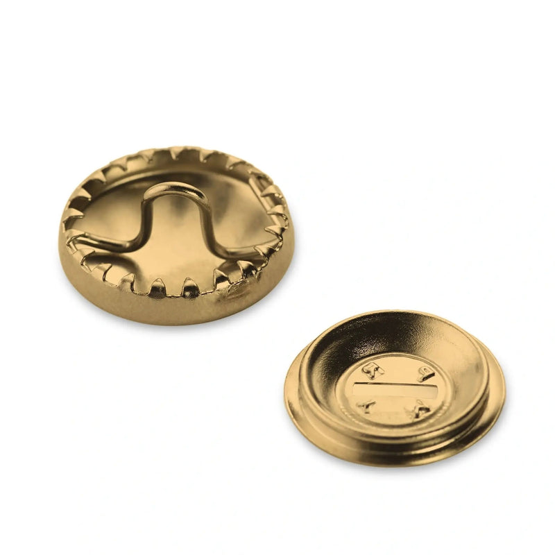 Chargez l'image dans la visionneuse de la galerie, 323215| Cover Buttons brass 15 mm with tool gold col