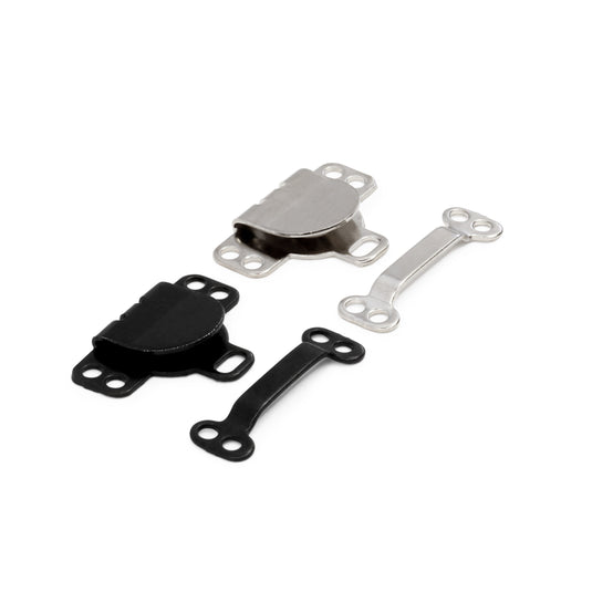 93-66|Dritz Sew-On Hook & Eye Closures, 4 pc, Black & Nickel