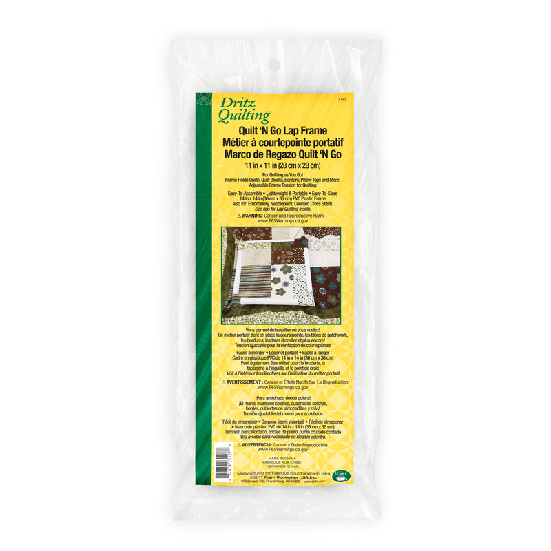 Cargue la imagen en el visor de la galería, 3127|Dritz Quilt-N-Go Lap Frame, 11" x 11"