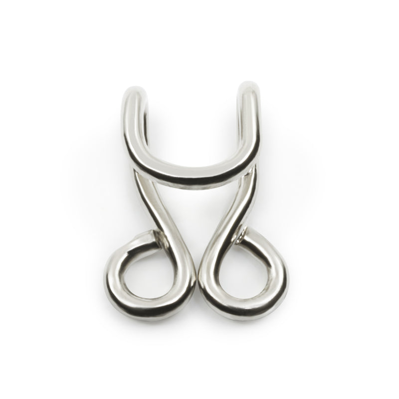Chargez l'image dans la visionneuse de la galerie, 742700| Size 7 White Brass Hooks