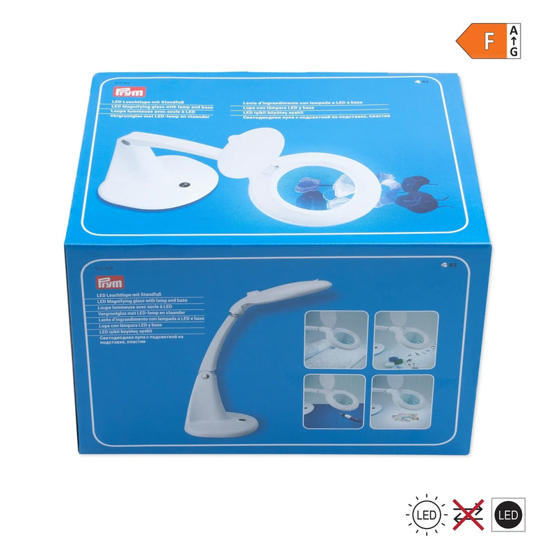 Chargez l'image dans la visionneuse de la galerie, 610384| LED Magnifying glass with lamp/base