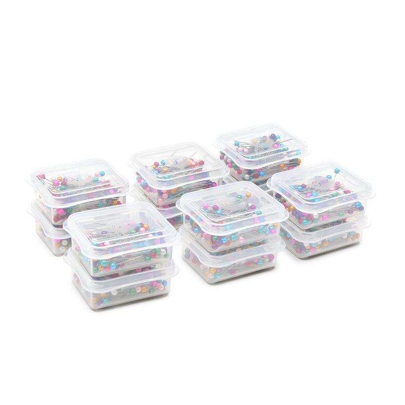 Load image into Gallery viewer, BK157|Dritz 1-1/2" Long Pearlized Pins, Assorted, 1440 pc
