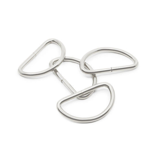 117-112-65|Dritz 1-1/2" D-Rings, Nickel, 4 pc