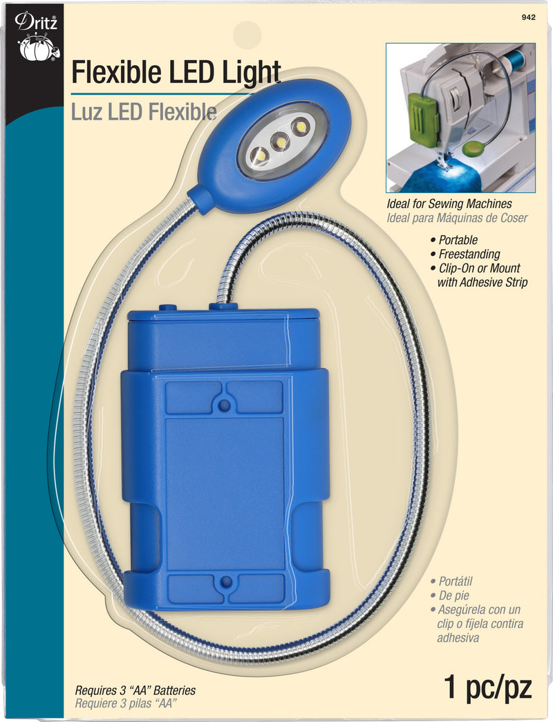 Cargue la imagen en el visor de la galería, 942|Dritz Flexible LED Light, Free-Standing and Clip-On, Assorted Colors