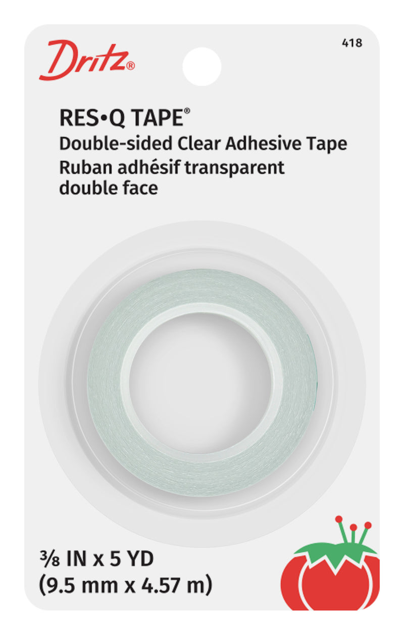 Load image into Gallery viewer, 418|Dritz 3/8" Res-Q-Tape, Double-Sided Adhesive Tape, Clear, 5 yd