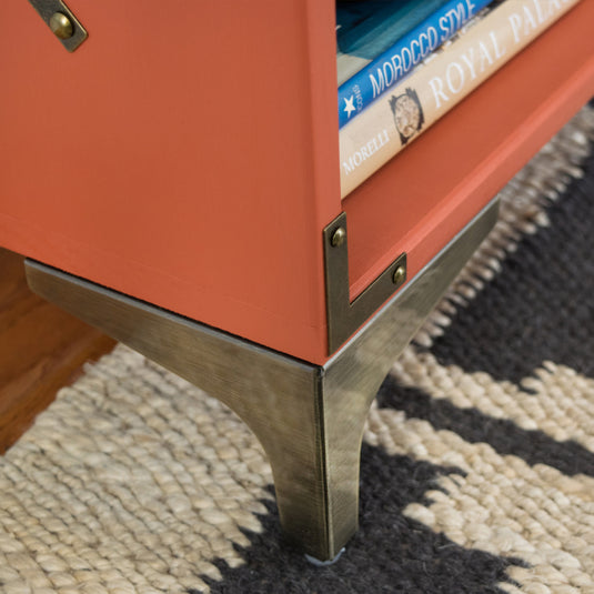 44707-38|Dritz Metal Corner Legs, Antique Brass, 2 pc