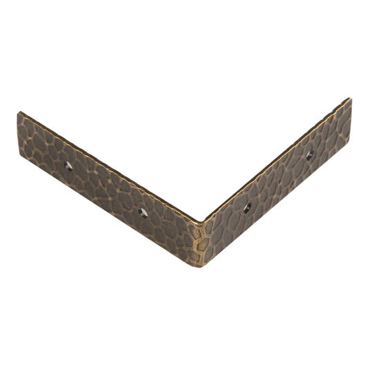 44797-38|Dritz Textured Right Angle Corners, Large, Antique Brass, 4 pc