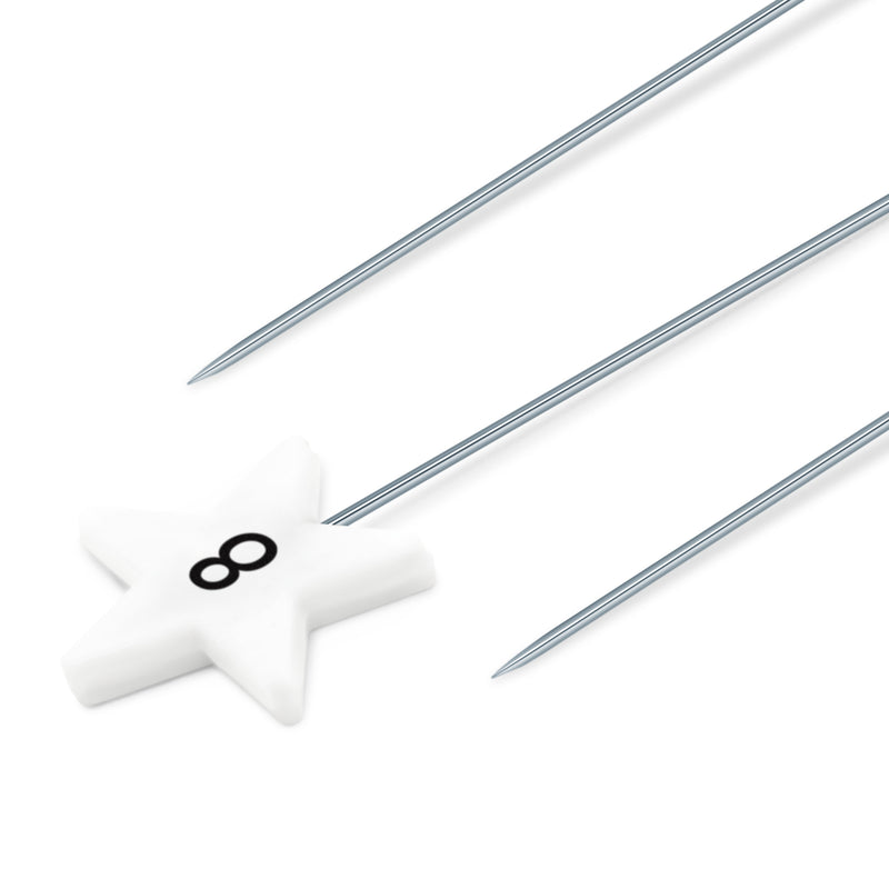 Load image into Gallery viewer, 3019|Dritz Flat Star Head Pins, White, 115 pc