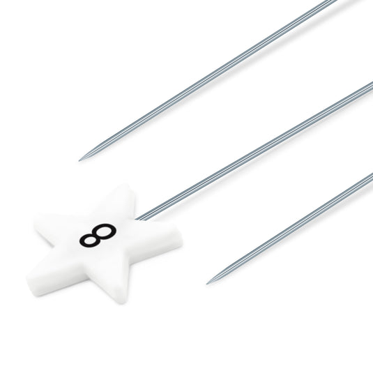 3019|Dritz Flat Star Head Pins, White, 115 pc