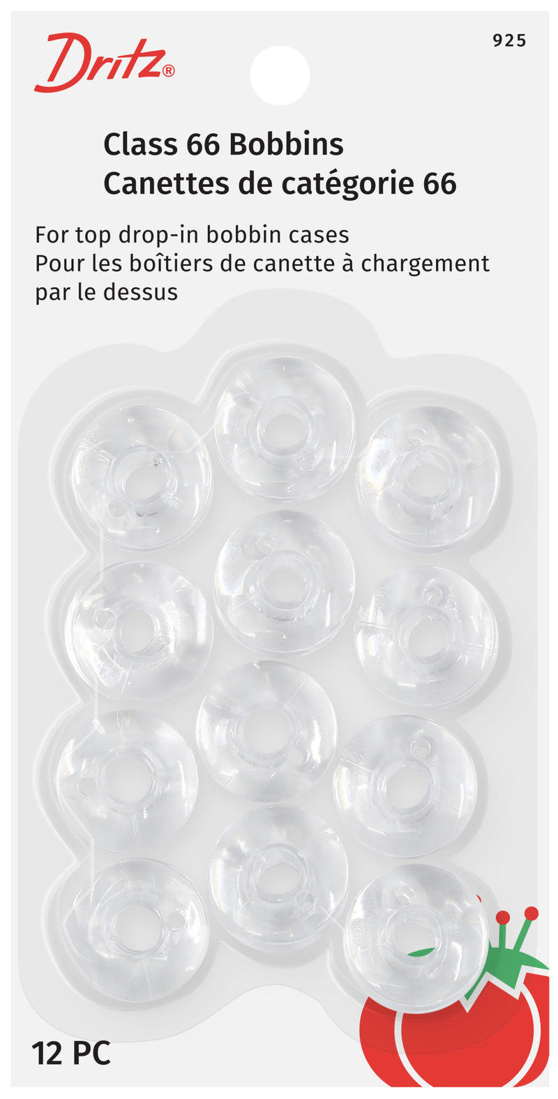 Chargez l'image dans la visionneuse de la galerie, 925|Dritz Class 66 Bobbins, Plastic, 12 pc