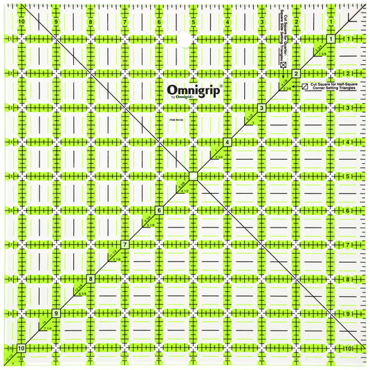 RN65105S|Omnigrid Omnigrip Non-Slip Square Ruler Value Pack (6-1/2", 8-1/2", 10-1/2")