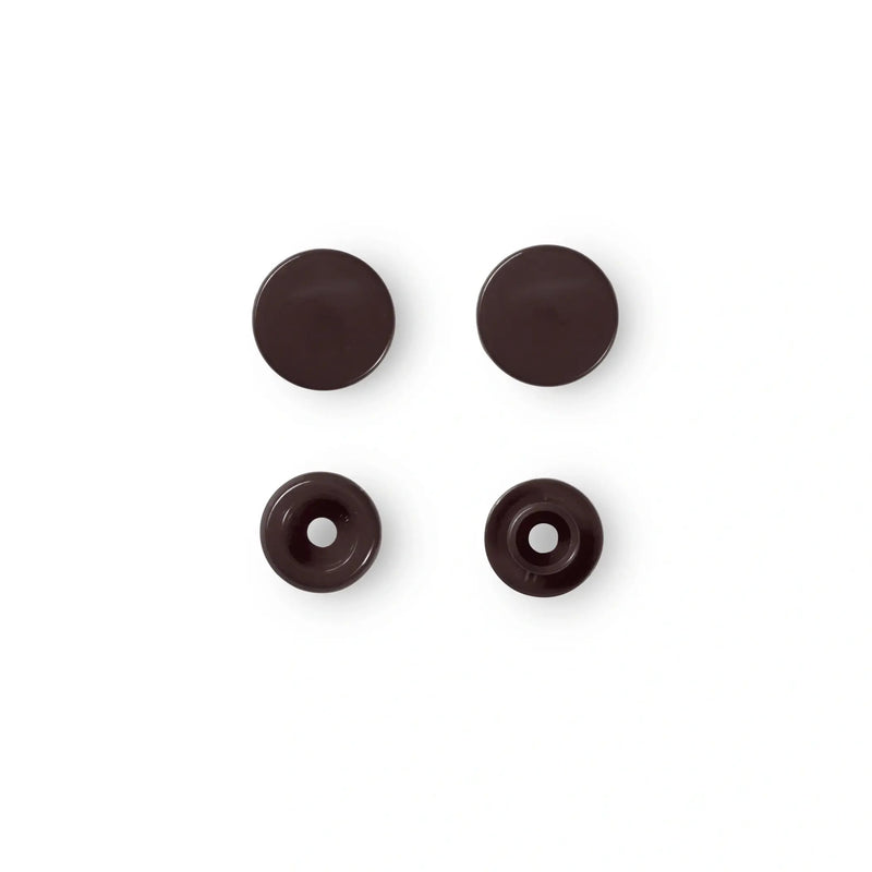Load image into Gallery viewer, 393106|Prym Color Snaps, round, 12.4 mm, 30 pcs, Dark Brown