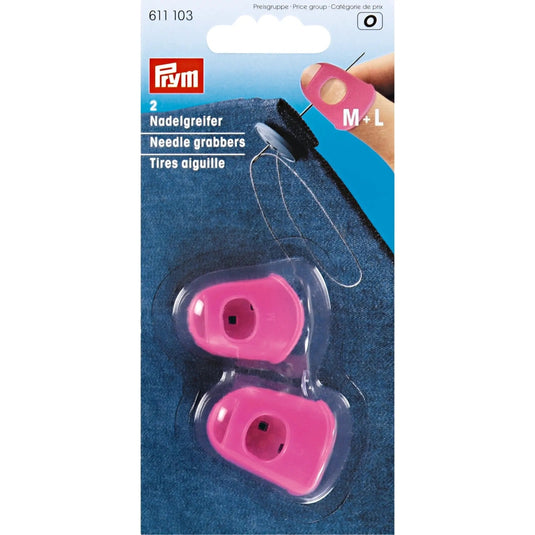 611103| Needle grabbers silicone pink M + L