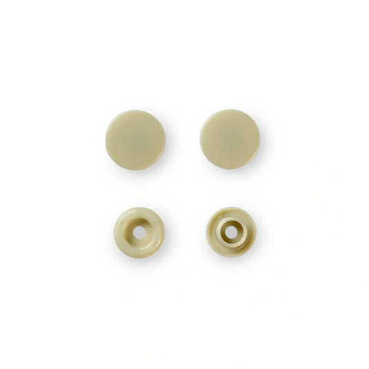 393123|Prym Color Snaps, round, 12.4 mm, 30 pcs, Beige