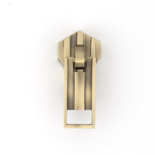 47201-38|Dritz Brass Zipper Pull, Antique Brass
