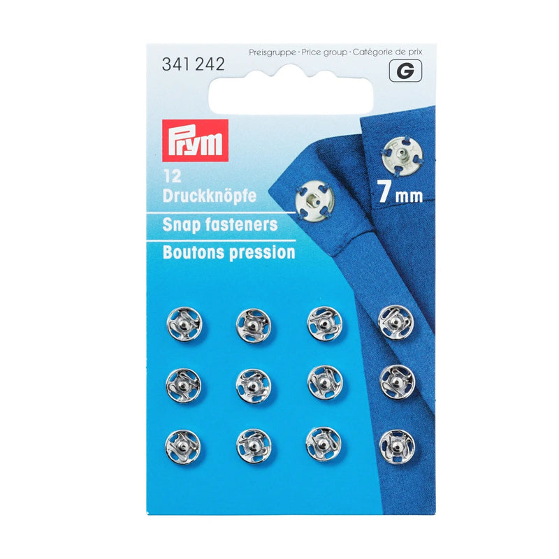 Chargez l'image dans la visionneuse de la galerie, 341242| Sew-On Snap Fasteners brass 7 mm silver col