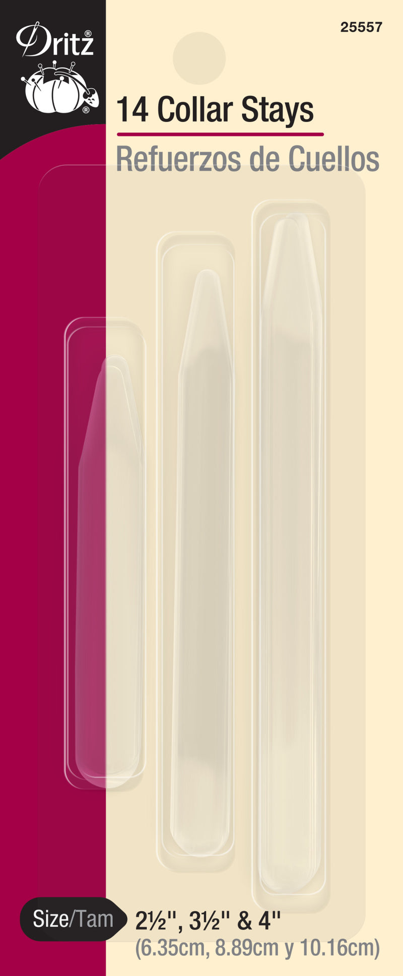 Load image into Gallery viewer, 25557|Dritz Collar Stays, Assorted Sizes, 14 pc