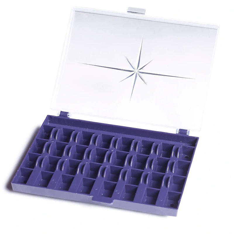 Chargez l'image dans la visionneuse de la galerie, 611980| Bobbin Box for 32 Bobbins 3 x 13 x 16 cm