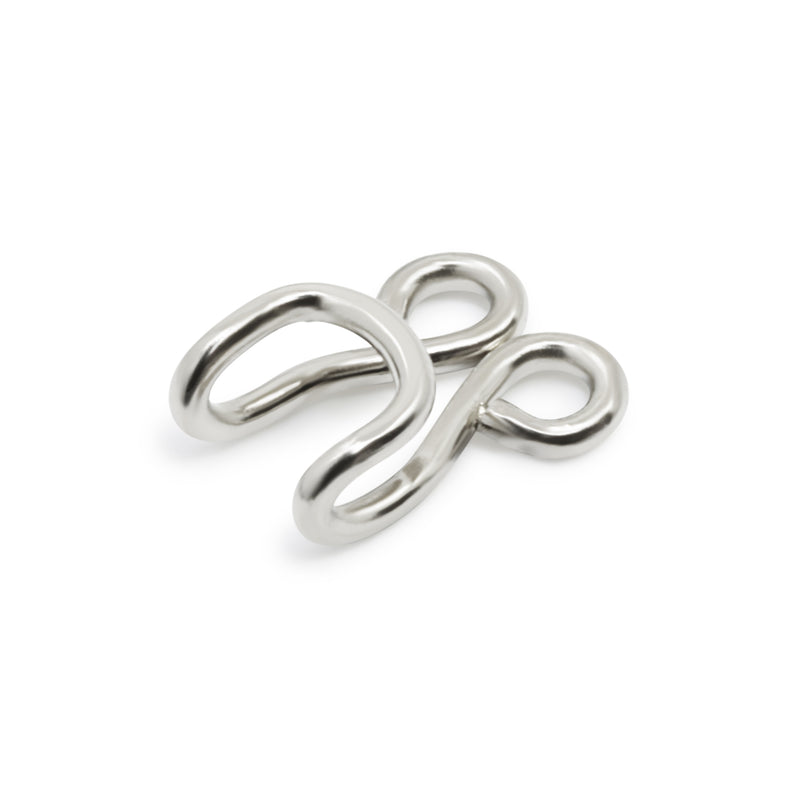 Chargez l'image dans la visionneuse de la galerie, 742700| Size 7 White Brass Hooks
