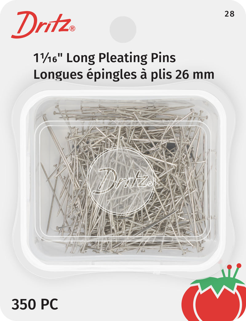 Load image into Gallery viewer, 28|Dritz 1-1/16" Long Pleating Pins, Nickel, 350 pc