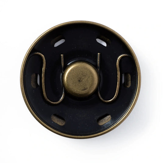 341261|Prym 30mm Sew-On Snaps, 2 Sets, Antique Brass