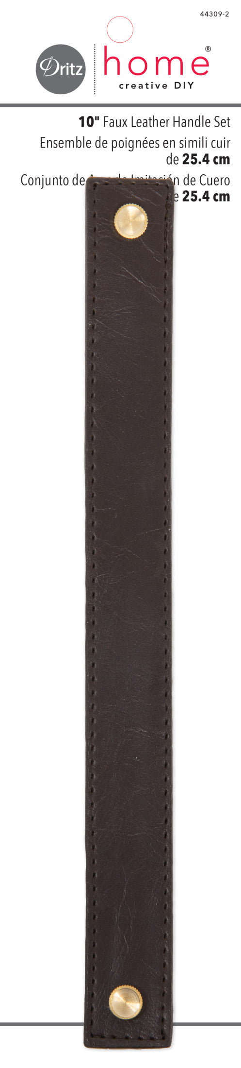 Load image into Gallery viewer, 44309-2|Dritz 10" Faux Leather Handle Set, Brown
