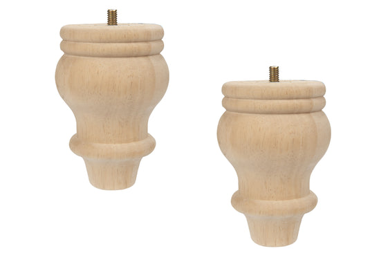 44706|Dritz Curved Country Bun Feet, Natural, 2 pc