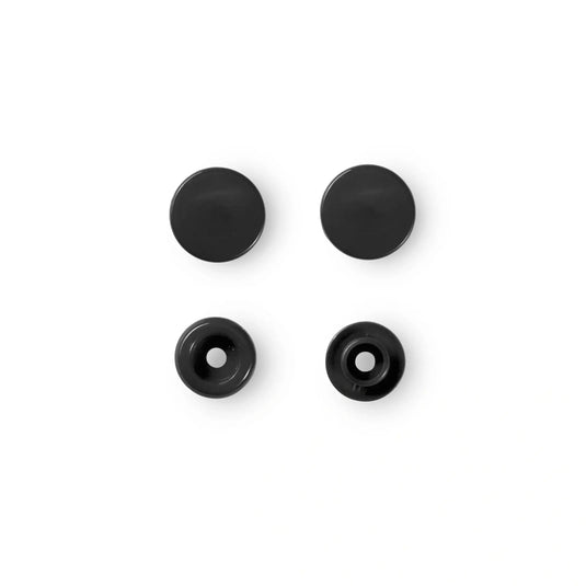 393105|Prym Non-Sew Color Snaps 12.4 mm, 30 pc, Black