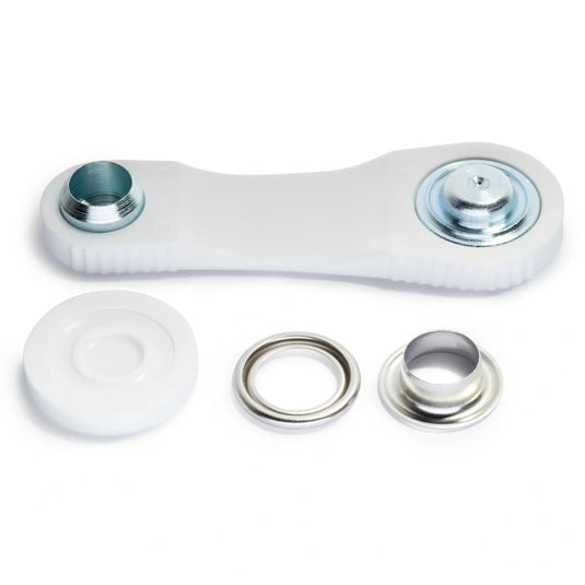 541370|Prym Eyelets and washers 11 mm silver with tools 15pc