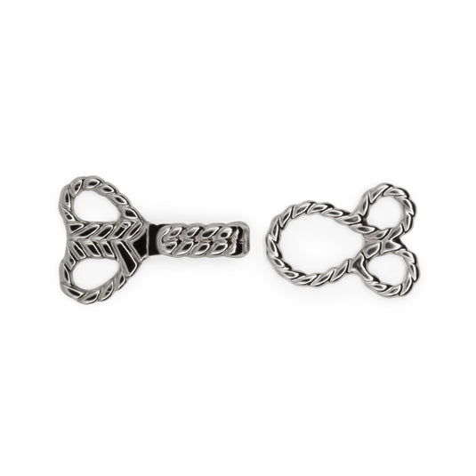439-65|Dritz Decorative Hooks & Eyes, 2 Sets, Nickel