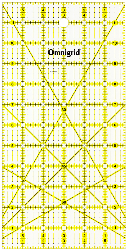R12|Omnigrid Rectangle Ruler, 6" x 12"