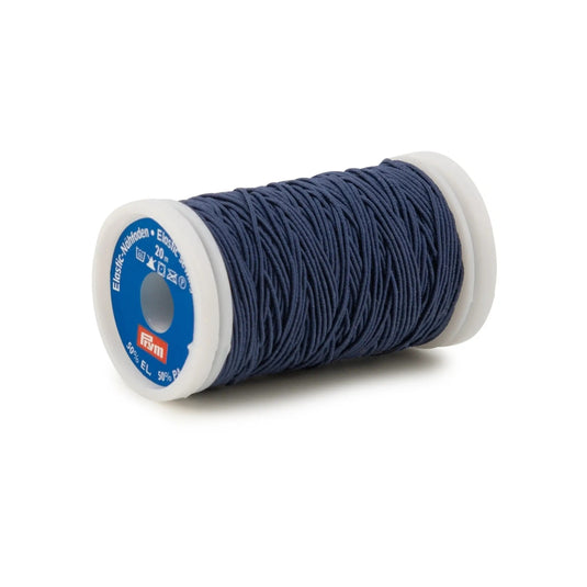 970014|Prym Elastic Sewing Thread, Navy Blue, 22 YD (20 M)