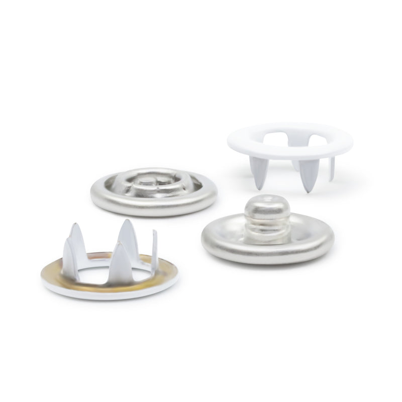 Load image into Gallery viewer, 15-9|Dritz 3/8" Snap Fasteners, 7 Sets, White