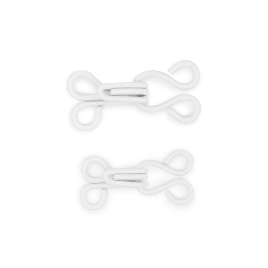 90-67|Dritz Hooks & Eyes, 20 pc, White
