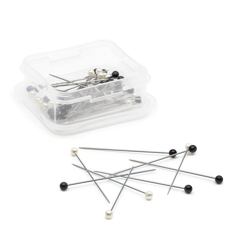Load image into Gallery viewer, 29|Dritz 2" Corsage and Boutonniere Pins, Black &amp; White, 40 pc