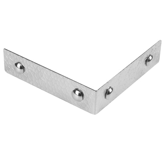 44797-65|Dritz Textured Right Angle Corners, Large, Nickel, 4 pc