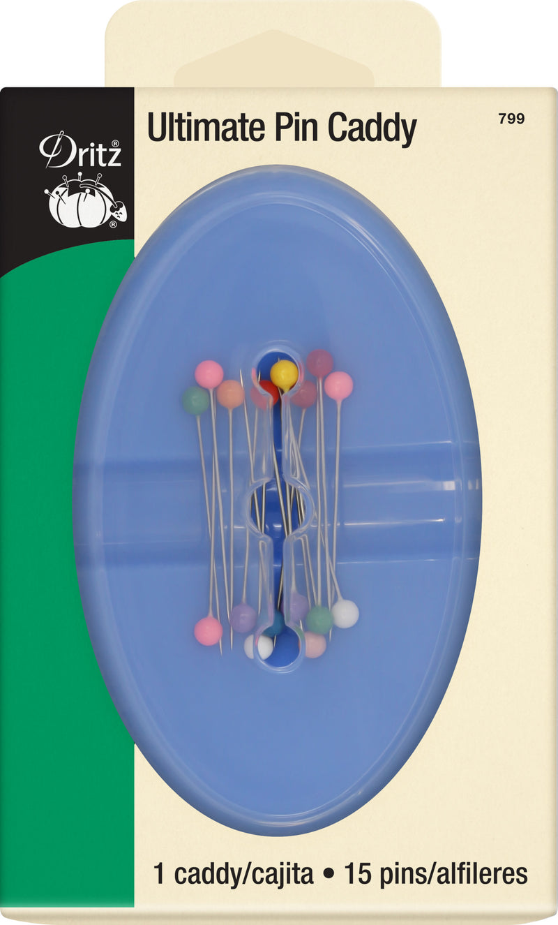 Cargue la imagen en el visor de la galería, 799|Dritz Ultimate Magnetic Pin Caddy with Ball Pins, Assorted Colors, 1 Caddy, 15 Ball Pins