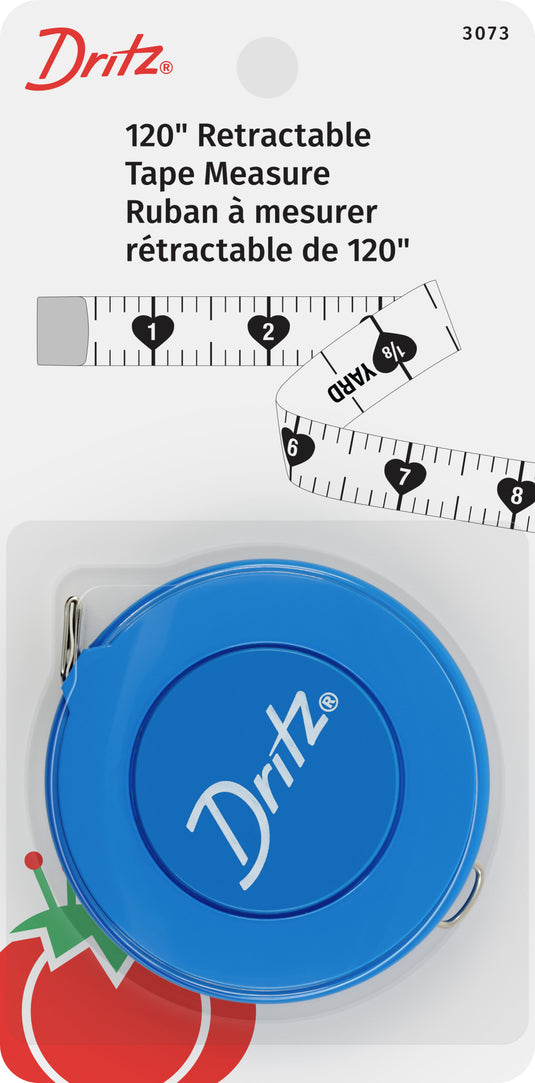 3073|Dritz 120" Retractable Tape Measure
