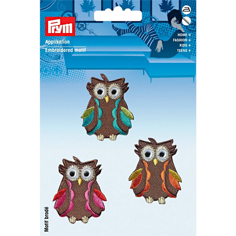 Chargez l'image dans la visionneuse de la galerie, 924219|Prym Applique, Owls, 3 pc