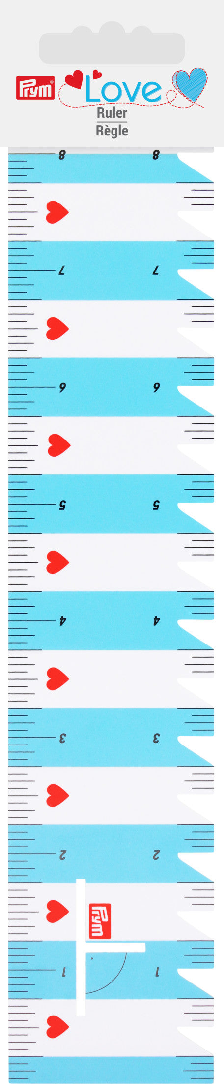 60119|Prym 8" Flexible Ruler, Turquoise