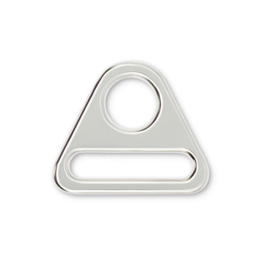 738-65|Dritz 1" Triangle Rings, Nickel, 2 pc