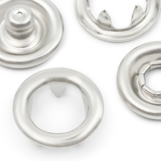 15-65|Dritz 3/8" Snap Fasteners, 7 Sets, Nickel
