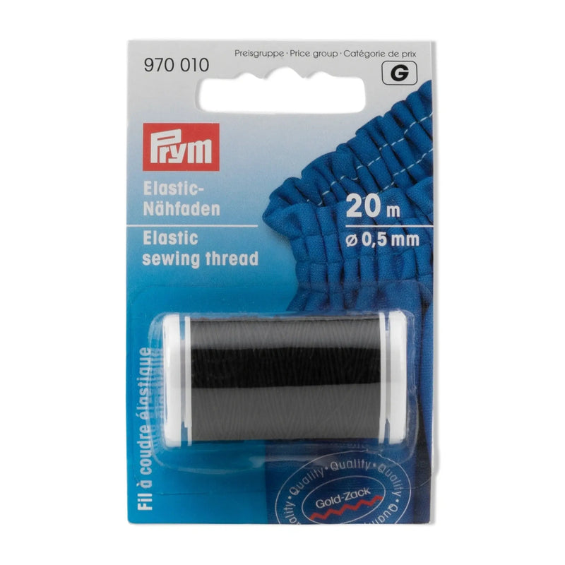 Load image into Gallery viewer, 970010|Prym Elastic Sewing Thread, Black, 22 YD (20 M)
